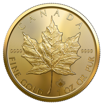 1 Gram Gold Maple Leaf Coin