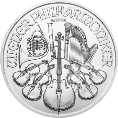 Alternative view of 1 oz Silver Philharmonic Coin – Monster Box (500 Coins)