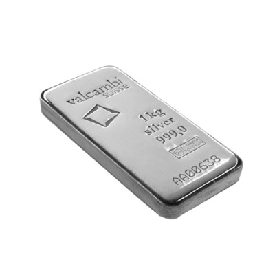 1 Kilo Silver Cast Bar - Valcambie Suisse