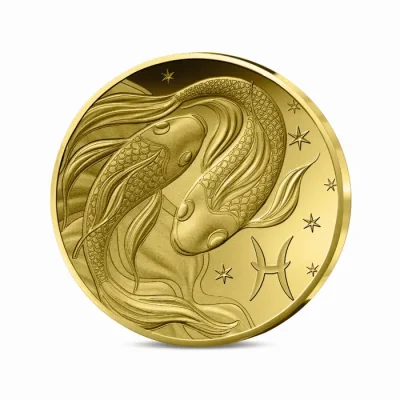 5€ 1/2g gold coin - Astrological signs - Pisces - 2026