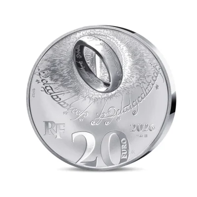 Alternative view of Lord of the Rings - 20€ Silver coin - Proof quality - 2026