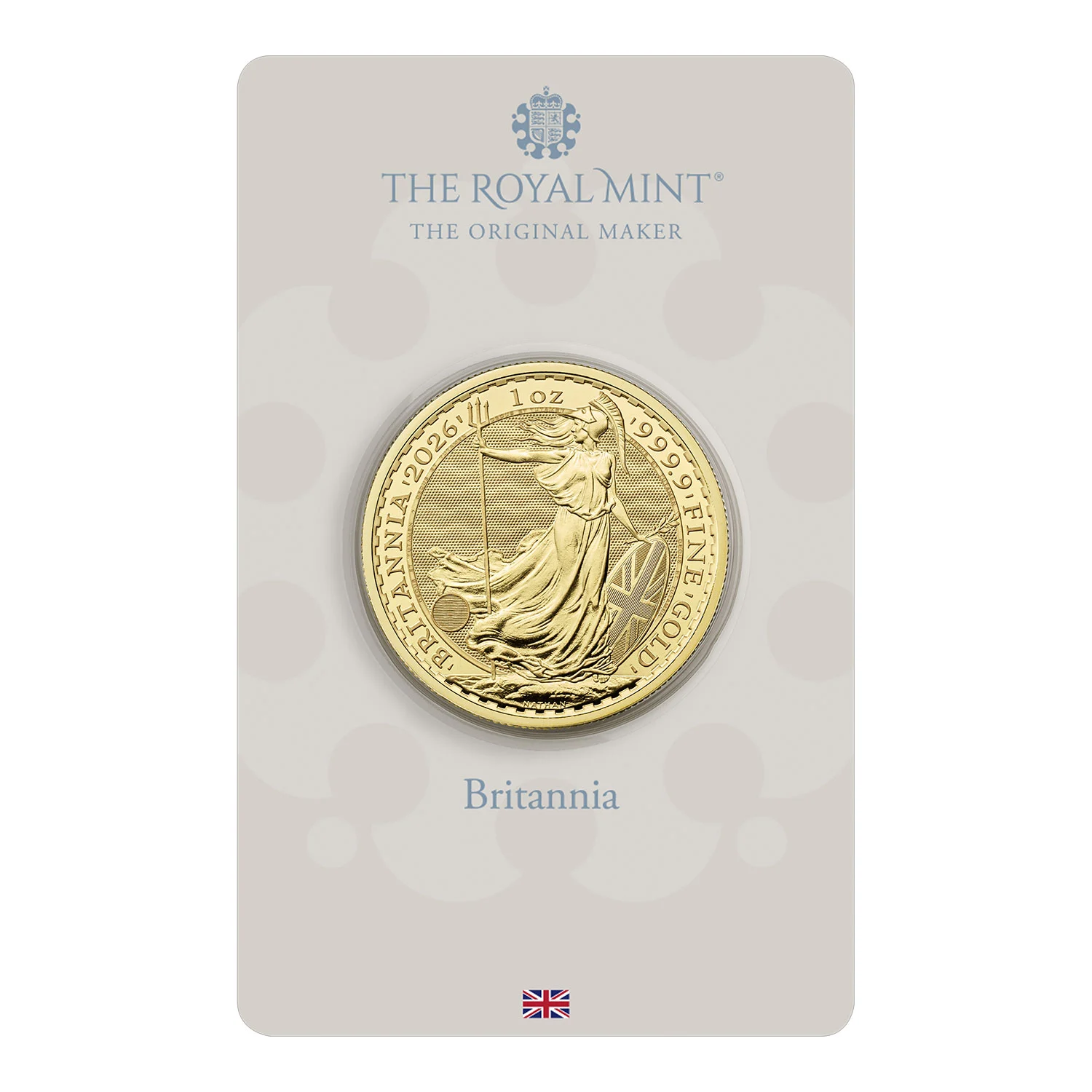 Britannia 2026 1oz Gold Bullion Coin in Blister